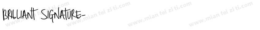 Brilliant Signature字体转换